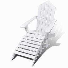 BIGTO - Sedia da Giardino con ottomana in Legno