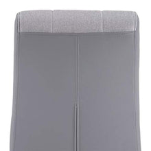 Mendler Set 2X sedie Sala da Pranzo Design Moderno HWC-F29 Tessuto Ecopelle Grigio Chiaro