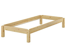 Erst-Holz Moderno futon Corto IMPILABILE 90x190 in Pino in 3 Varianti V-60.48-09-190, Accessori:Doghe in Assi di Legno rigide incl.