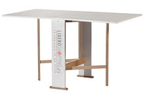 Tavolo consolle richiudibile pieghevole in legno SUSANNA (Bianco)