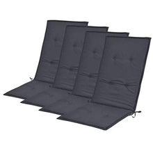 vidaXL 4X Cuscini per Sedie da Giardino Crema 120x50x3 cm Coprisedia Copertura