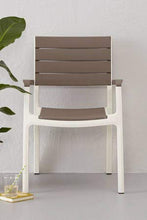 Keter - Poltrona da giardino Harmony con braccioli, colore beige/talpa