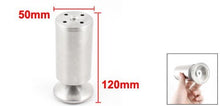 Base in metallo per armadio armadio 120 mm altezza tono argento