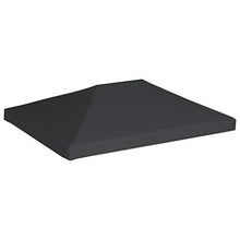 vidaXL Copertura Superiore per Gazebo Tessuto 310 g/m² Grigio Tetto Tendone