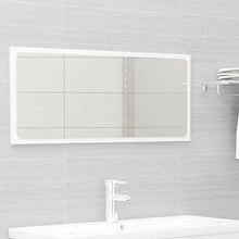 vidaXL Set Mobili da Bagno 2 pz Bianco Lucido in Legno Multistrato
