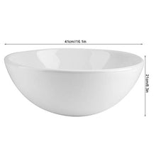 Lavabo da bagno, bianco, 32 x 32 x 14 cm, realizzato in ceramica alla moda