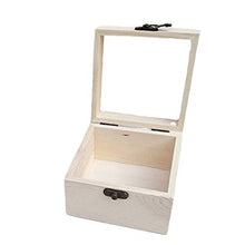 joyMerit Scatola di Legno con Serratura Scatola di Gioielli Confezione per - 9x9x4.5cm