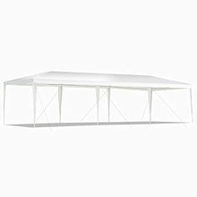 BOUDECH Tenda/Gazebo per Feste Impermeabile Bianco Tendone per Fiere,Feste e Mercati. Disponibile in Due Misure 3x6 e 3x9 (3x9 M)