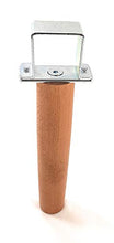 viglietti Kit di 2 Pezzi Piedi Unione Reti Faggio per Doghe in Legno, H 35 cm