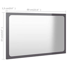 vidaXL Set Mobili da Bagno 2 pz Grigio in Truciolato