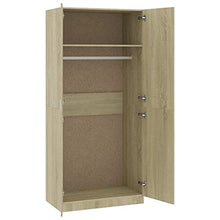 vidaXL Guardaroba in rovere Sonoma, 90 x 52 x 200 cm, colore: quercia