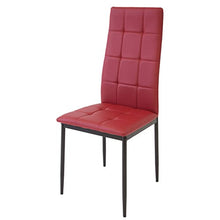 Albatros Sedia per Sala da Pranzo Rimini, Set di 4 sedie, Rosso, SGS Testato