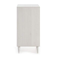 VS Venta-stock Cassettiera Koln 4 cassetti Color Bianco/Legno, 80 cm (Larghezza) 40 cm (profondità) 84 cm (Altezza)