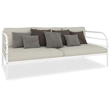 SKM Telaio Divano Letto Bianco in Metallo 90x200 cm (17.8kg)
