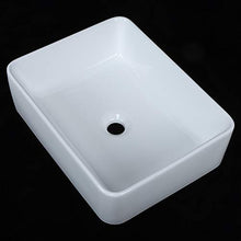 Estink - Lavabo da bagno in ceramica, 48,5 x 37 x 14 cm, colore: Bianco