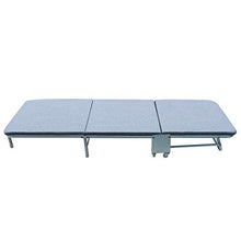 Fetcoi Letto per gli ospiti, pieghevole, 2 in 1, 60 x 180 cm, materasso pieghevole, singolo, carico massimo 120 kg, per ufficio e camera degli ospiti, grigio