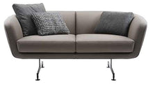 Kartell Divano Betty, Design Moderno, 2 Posti, Tessuto Grigio, cm L 170 x H 75