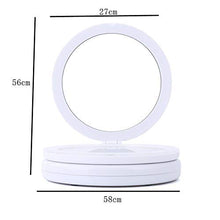 AJH Specchio ingranditore Pieghevole Specchio di Bellezza Portatile con Specchio a Doppia Faccia Lampada a LED Specchio cosmetico