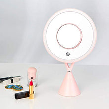 LLG Household Items& Ingrandimento Trucco dello Specchio con Luce, Desktop Grande Specchio Dressing Table Specchio Specchio di Trucco Luce Naturale Bathroom Specchio