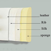 Cuscino Testiera-ZHML Testiera Letto Cuscino Testiera Testiera Schienale-con Sfoderabile E Lavabile in Pelle Nera Semplice Moderna Divano-Letto Indietro ZHML