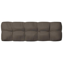 Tidyard 5 pz Cuscini per mobili in Pallet Trapuntati e Imbottiti, per divani, per Interni ed Esterni, per Salotto, terrazza, Giardino,120 x 80 x 12 cm,Grigio Talpa