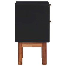 FAMIROSA Comodino 40x30x53 cm in Legno Massello di Acacia e MDF