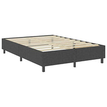 FAMIROSA Letto a Molle Grigio Scuro in Tessuto 140x200 cm-4724