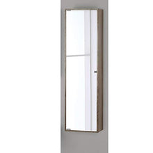 Mod Pensile Contenitore 120x33 con Anta Specchio Pino Bianco Linea Over Feridras