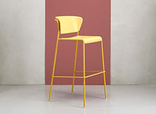 SCAB DESIGN Sgabello Modello Lisa Set 2 Pezzi - Disponibile in 6 Colori - Disponibile in 2 Altezze per casa, Bar, ristoranti, pizzerie, Pub. (Antracite, 75)