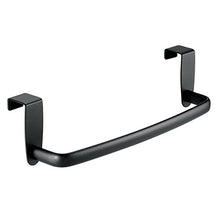 InterDesign Axis Portasciugamani da Armadietti, Metallo, Nero, 25x6.5x6.5 cm