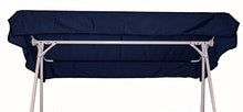 LI.GI Tetto Dondolo 3 POSTI Cotone Panama CM 240X165 COMPRESO Balza (BLUAVIO)