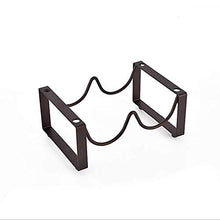 Freestanding Wine Rack Wine Bottle Holder Single-layer Wine Rack Iron Wine Frame Freestanding Storage Display Rack Kitchen Restaurant Bar For 2 Wine Bottles (Color : Black)