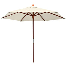 anndora® 21001VS - Ombrellone Standard, 2,1 m, Rotondo, da Giardino o Balcone, in Legno, 180 g/m², Calore a Scelta