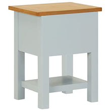 vidaXL Comodino 36x30x47 cm in Massello di Rovere
