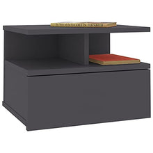 SKM Comodini Pensili 2 pz Grigio 40x31x27 cm in Truciolato