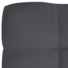 Buyounger Cuscino per Divano da Giardino Antracite 120x40x12cm in Tessuto