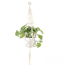 MICROSHE Macrame Plant Hanging Planter Set di 3 Pezzi Macrame pianta Hanger Corda di Cotone Appeso a Parete portavasi di Fiori con Portachiavi per la Decorazione del Balcone soffitto casa