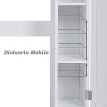 DREAMADE Mobile sopra Toilette Scaffale per WC da Bagno in MDF Resistente, Bianco