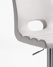 Wink design, Billings, Sgabello, finta pelle, Bianco