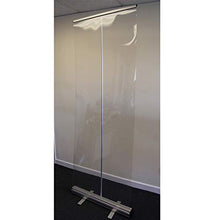 LHDQ Trasparente Roll Up Banner, Sociale distanze Shield, Separè Palestra, Schermo igienica Protettiva 80 * 200cm
