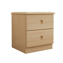 Comodino in Legno Comodino Piccola Camera Letto Tavolino Mobili Stoccaggio con 2 Cassetti Montaggio Facile