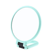 Doppio lato specchio stand normale e 5x 10x ingrandimento maniglia regolabile verde