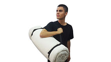 Futon Portatile Bianco Ecru, 200x80x3 cm