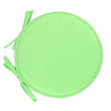 eewopjkj Cuscini per sedie Rotondi per Sedia da Pranzo Confezione da 2 con Lacci Cuscini per sedili universali Cuscini per Esterni per Interni Cucina da Giardino-Verde Chiaro 38x38 cm (15x15 pollic