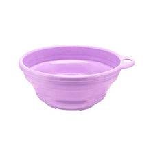 MISDD Silicone di Modo for Campeggio Pieghevole Lavabo Pieghevole Benna/Piatto Vasca Fredda Solid Lavabo (Color : Purple)