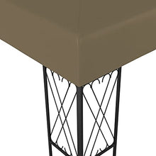 vidaXL Gazebo 3x3 m Crema in Tessuto