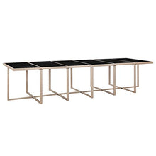 SKM Set da Pranzo da Giardino 17 pz con Cuscini in Polyrattan Beige