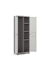 Keter Tidy Armadio Portascope, Grigio Scuro/Grigio Chiaro, 68 x 39 x 182 cm