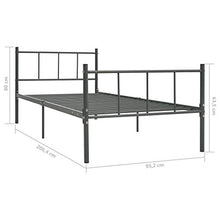 SKM Giroletto Grigio in Metallo 90x200 cm (11.55kg)