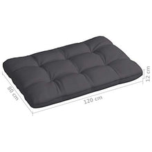 Buyounger Cuscini per Divano su Pallet 2 pz Antracite